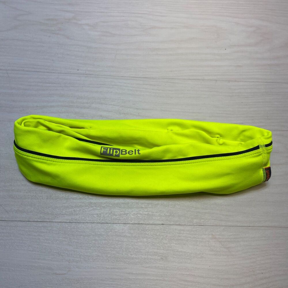 Flip Belt Classic Running Belt - Reflective Yellow - Size Small